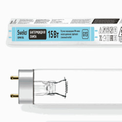 Бактерицидная лампа SSL-T8-UVC-15W-G13-BG SWEKO